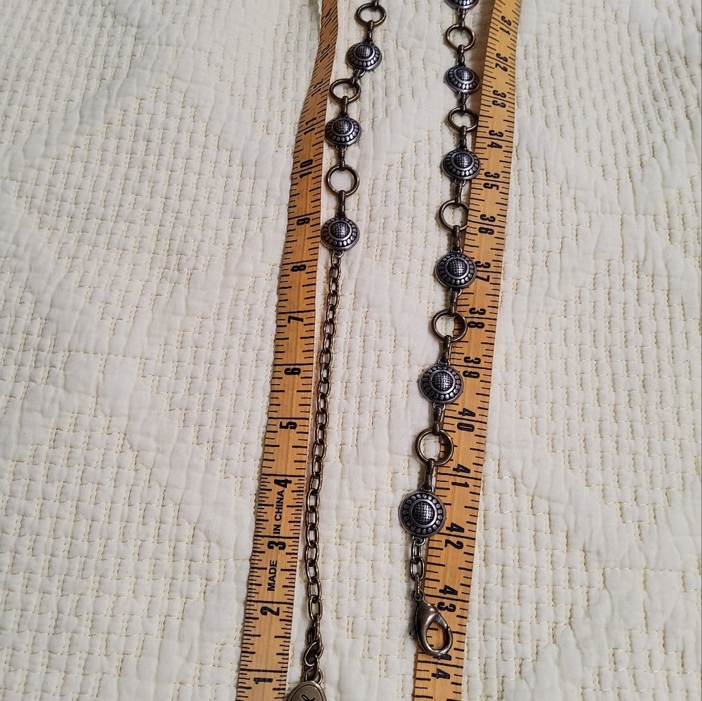 Fossil Metal Medallion Belt Size L - Picture 3 of 5